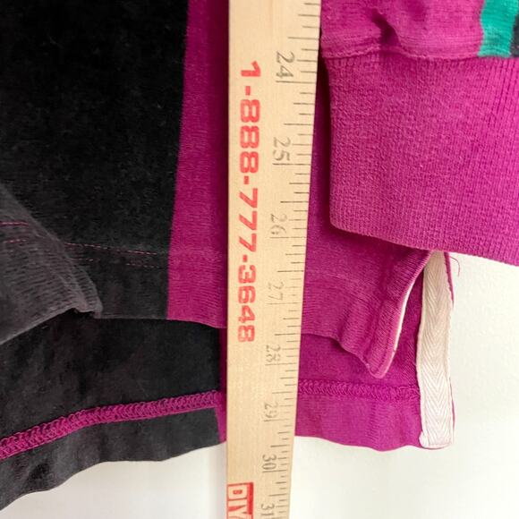 Vintage 90s Eddie Bauer Striped Rugby Shirt Small Preppy Retro Sport Academia - Picture 7 of 7